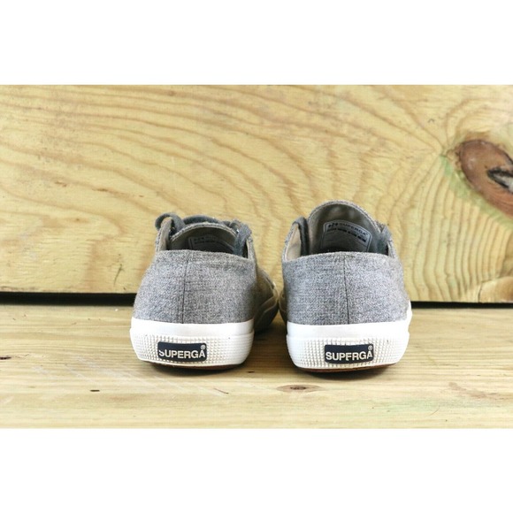 Superga Sneakers Gray Women's Size 8.5 Wool Blend Classic Low Top Athletics Shoe - Picture 3 of 9
